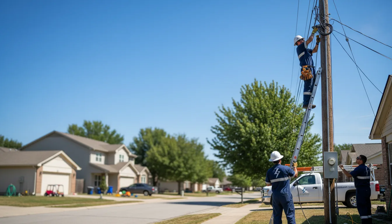 Residential electrician providing installation services in North Evans, NY